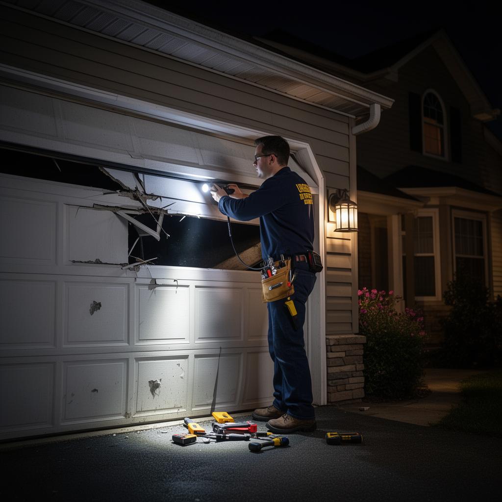 24/7 emergency garage door repair at night Birmingham AL