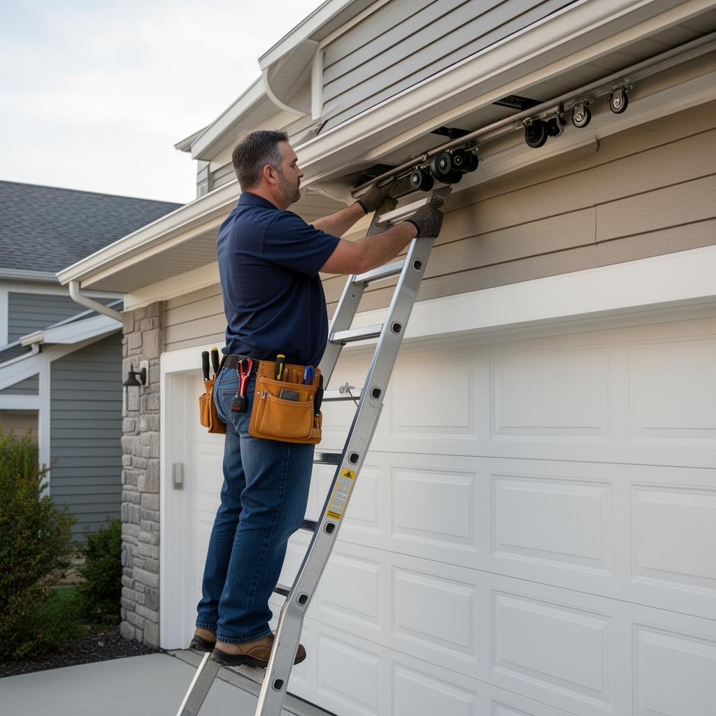 Garage door track and roller repair service Birmingham Alabama